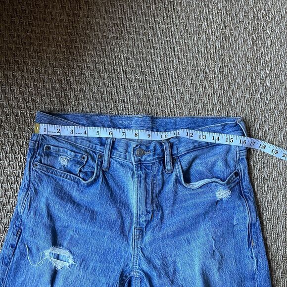 Old Navy Jeans Mens 32x32 Skinny Destroy Built In Flex Light Wash Distressed - Picture 4 of 6